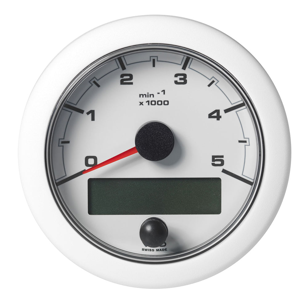 Veratron 3-3/8" (85mm) OceanLink NMEA 2000 Tachometer - 5000 RPM - White Dial  Bezel OutdoorUp