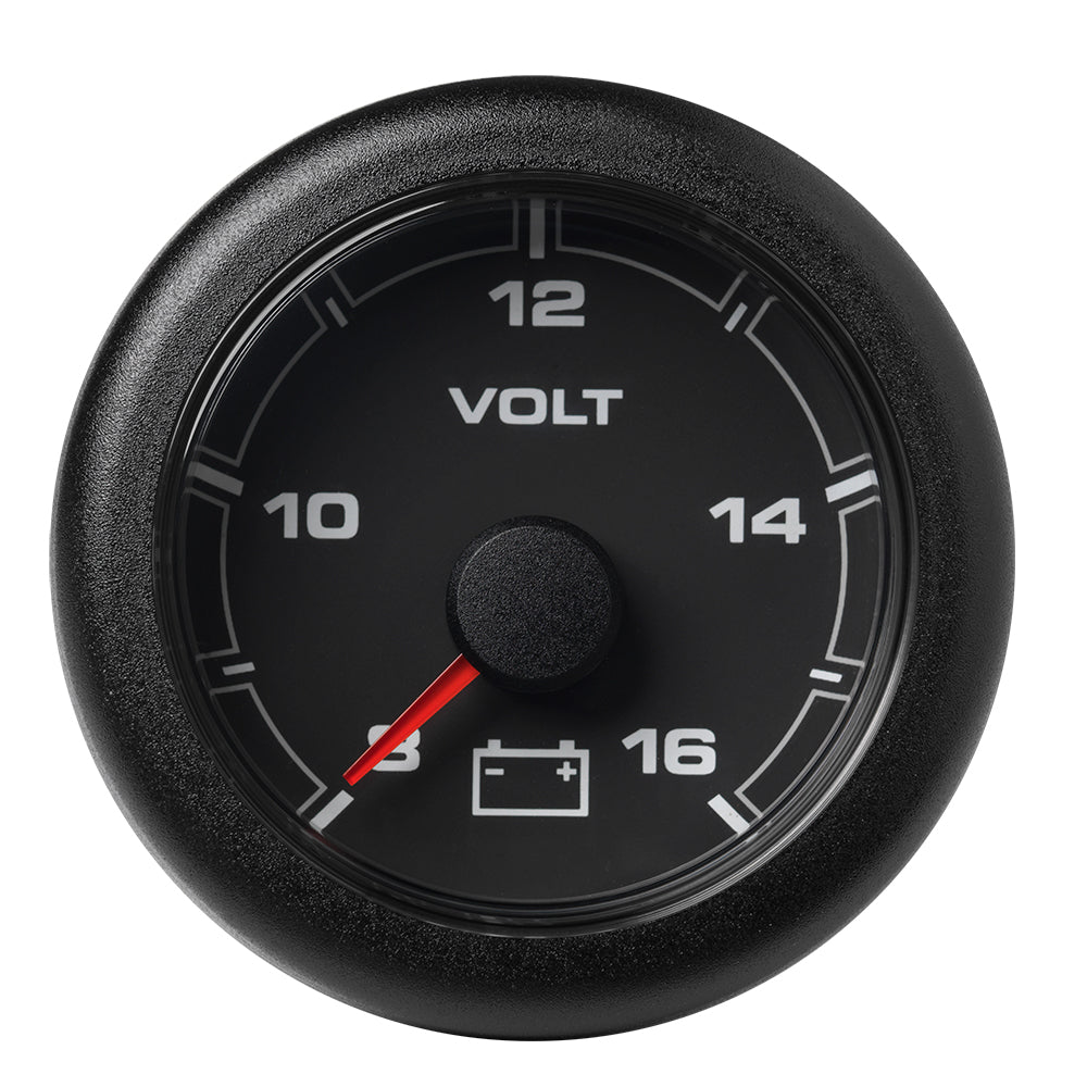 Veratron 52MM (2-1/16") OceanLink Battery Voltage Gauge - 8 to 16 V - Black Dial  Bezel OutdoorUp