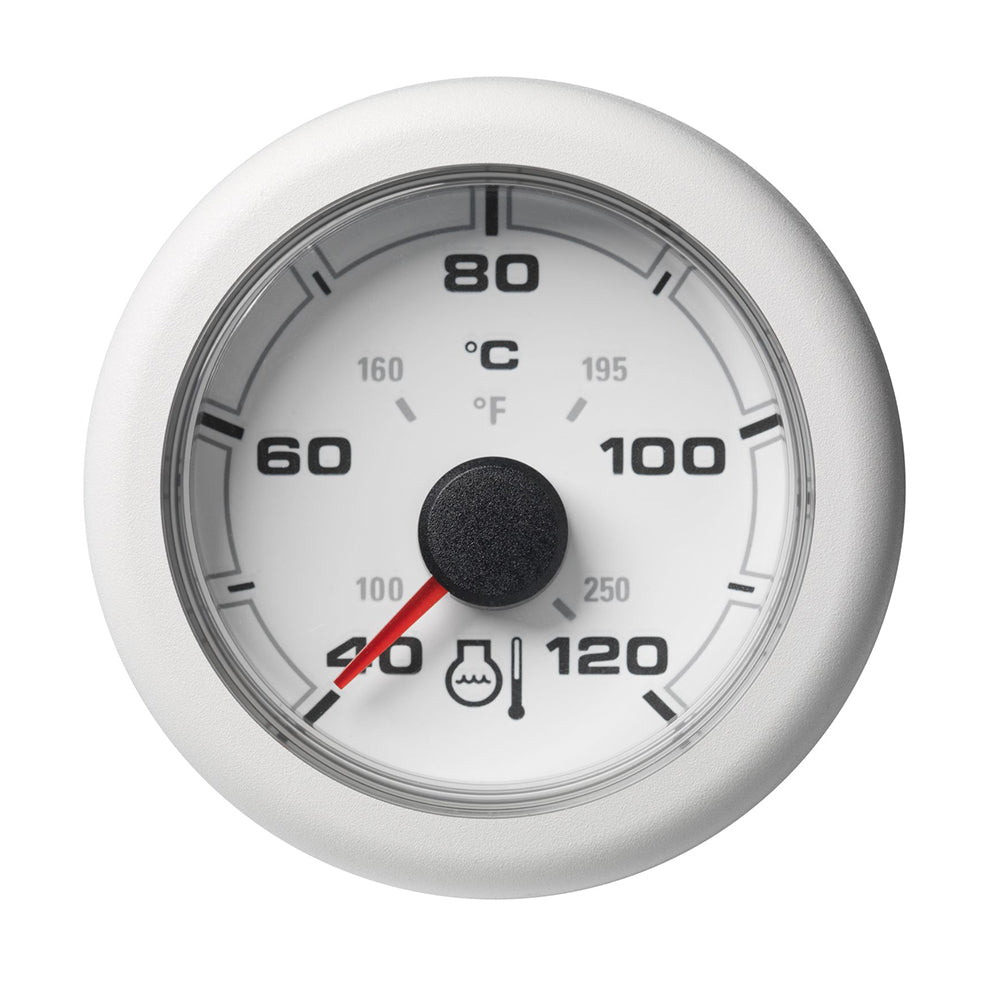 Veratron 52MM (2-1/16") OceanLink Coolant Temperature Gauge - 120C/250F - White Dial  Bezel OutdoorUp