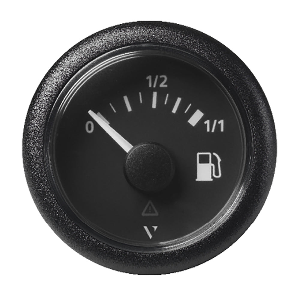 Veratron 52mm (2-1/16") ViewLine Fuel Tank Level Gauge - 0 to 1/1 - Black Dial  Round Bezel OutdoorUp