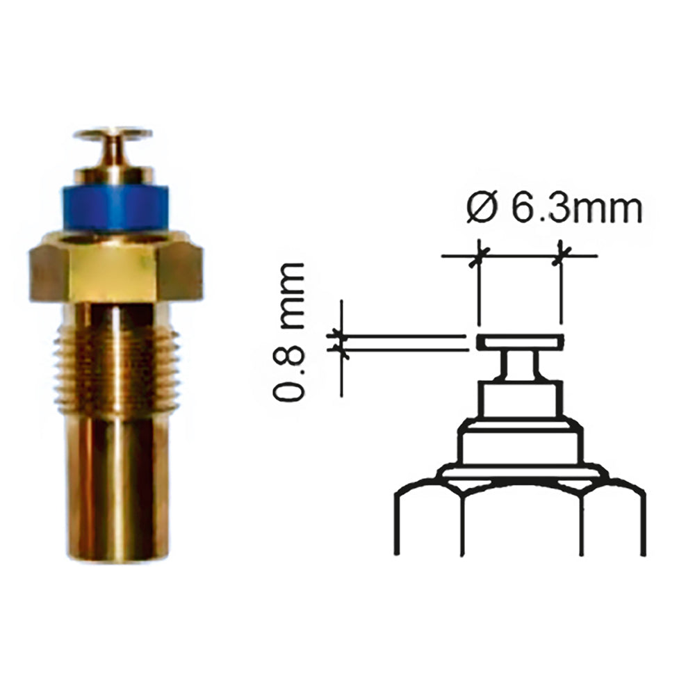 Veratron Coolant Temperature Sensor - 40 to 120C - M10 x 1 Tapered Short OutdoorUp