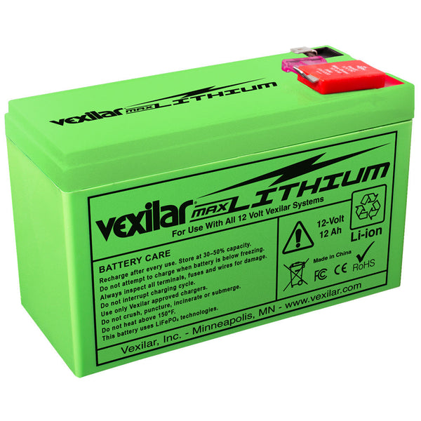 Vexilar 12V 12 AH Max Lithium Battery OutdoorUp