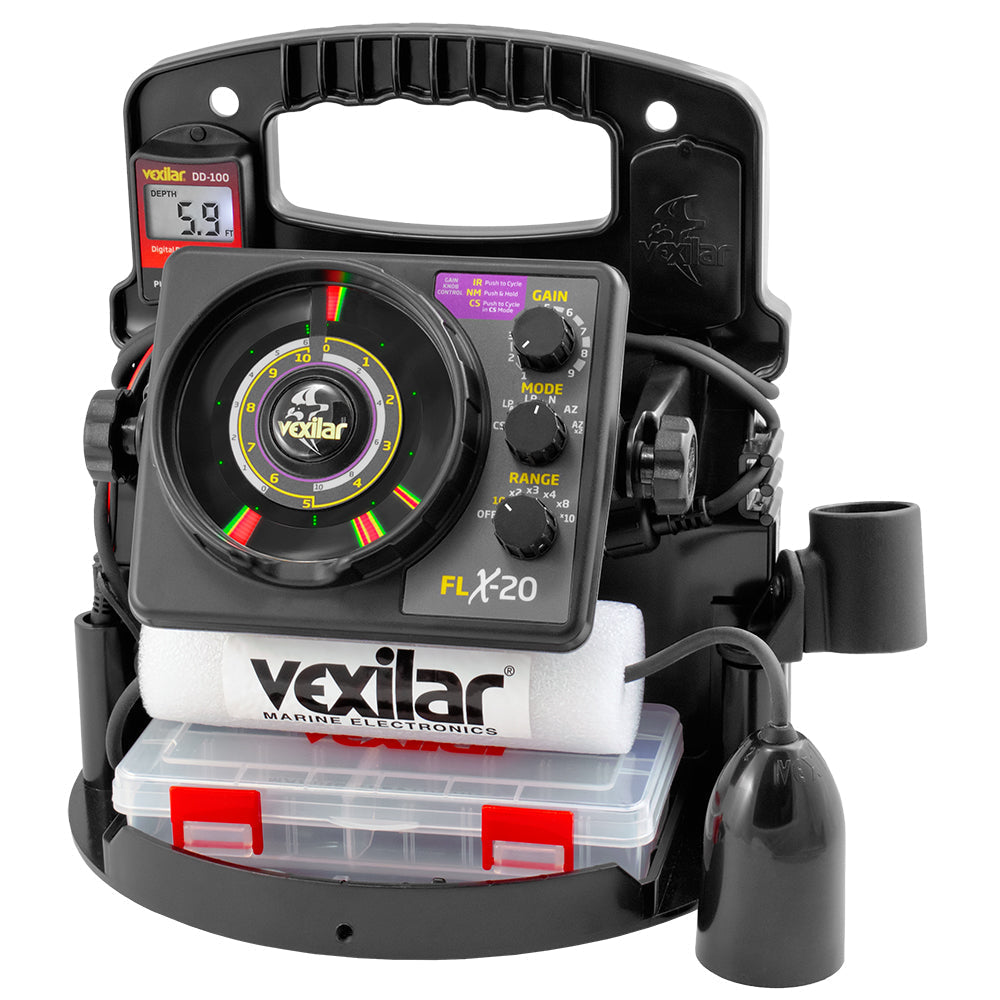 Vexilar FLX-20 Pro Pack II w/12 Ice Ducer  DD-100 OutdoorUp