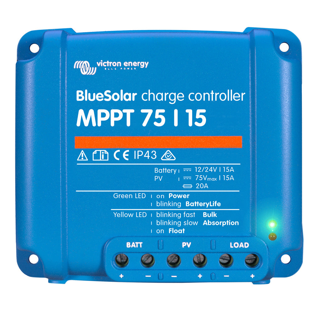 Victron BlueSolar MPPT Charge Controller - 75V - 15AMP - UL Approved OutdoorUp