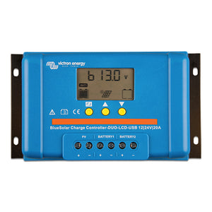 Victron BlueSolar PWM Charge Controller (DUO) LCD  USB Charge Control - 12/24VDC - 20A OutdoorUp