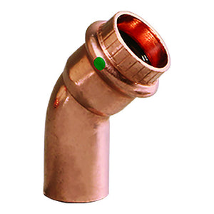 Viega ProPress 1-1/2" - 45 Copper Elbow - Street/Press Connection - Smart Connect Technology OutdoorUp