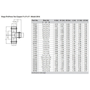 Viega ProPress 1-1/4" Copper Tee - Triple Press Connection - Smart Connect Technology OutdoorUp