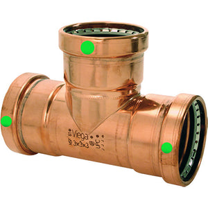 Viega ProPress 2-1/2" Copper Tee - Triple Press Connection - Smart Connect Technology OutdoorUp