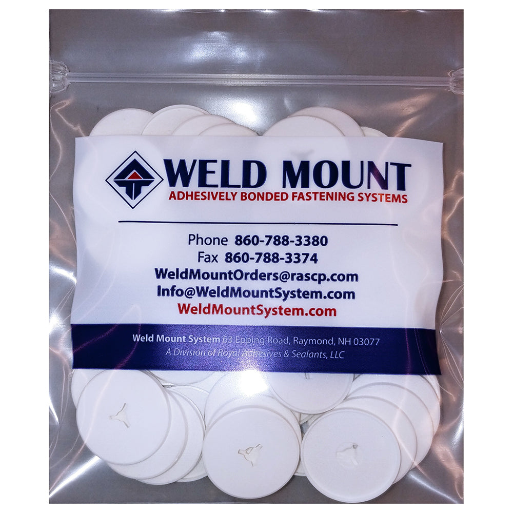 Weld Mount 3" White Round Poly Insulation Washer - 50-Pack OutdoorUp