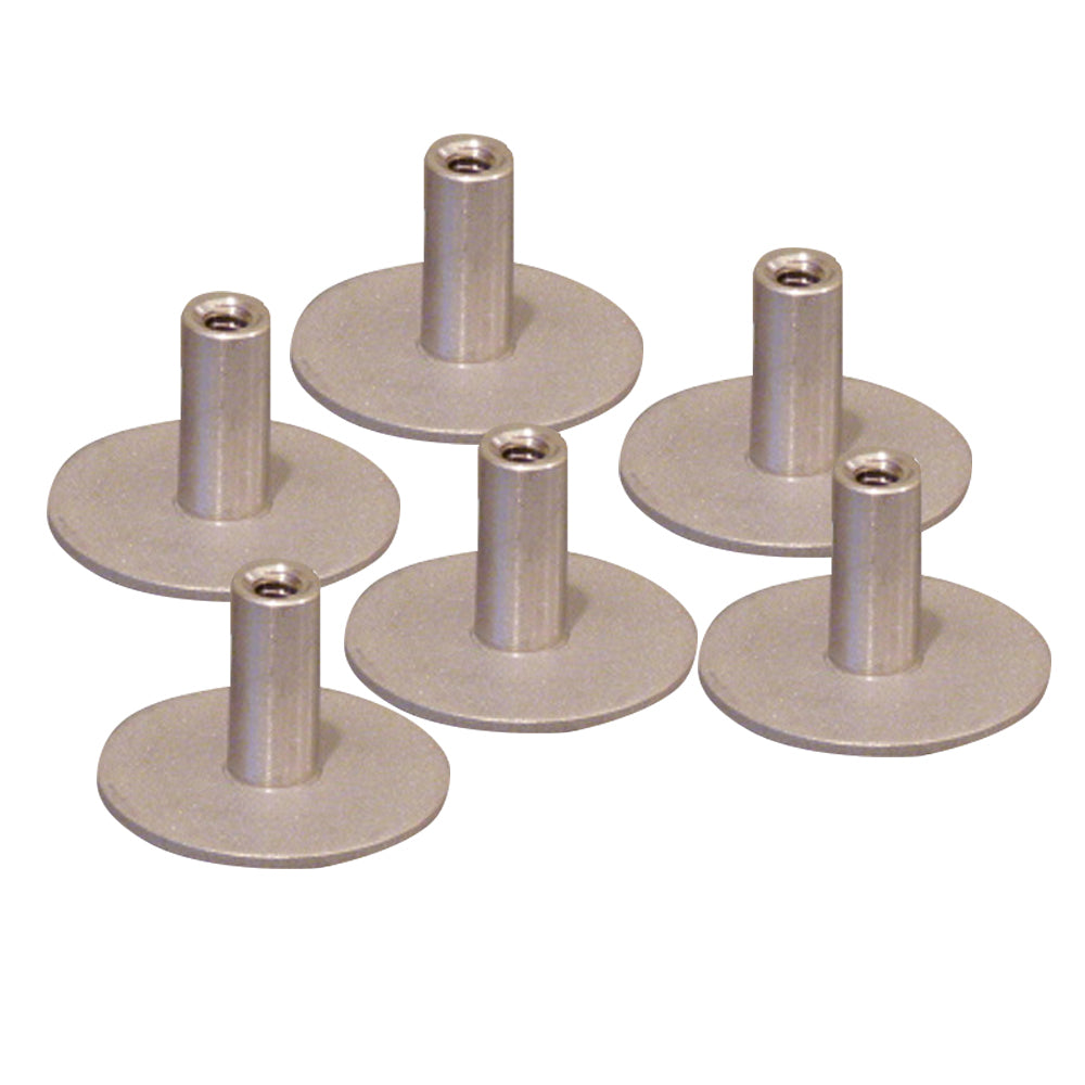 Weld Mount Stainless Steel Standoff 1.25" Base  1/4" x 20 Thread .75    Tall - 6-Pack OutdoorUp