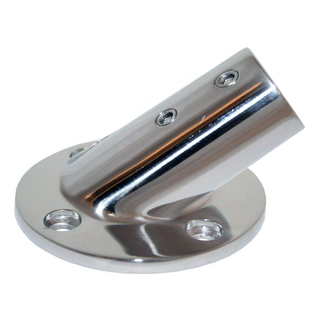 Whitecap 1" O.D. 30 Degree Round Base SS Rail Fitting OutdoorUp