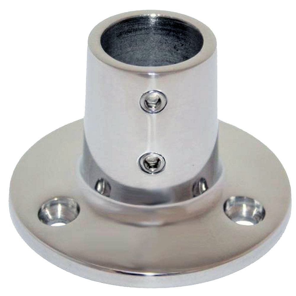 Whitecap 1" O.D. 90 Degree Round Base SS Rail Fitting OutdoorUp