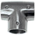 Whitecap 1" O.D. 90 Degree SS Tee Rail Fitting OutdoorUp