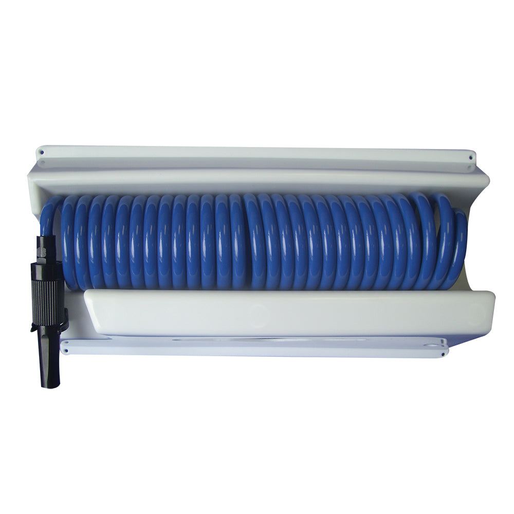 Whitecap 25 Blue Coiled Hose w/Mounting Case OutdoorUp