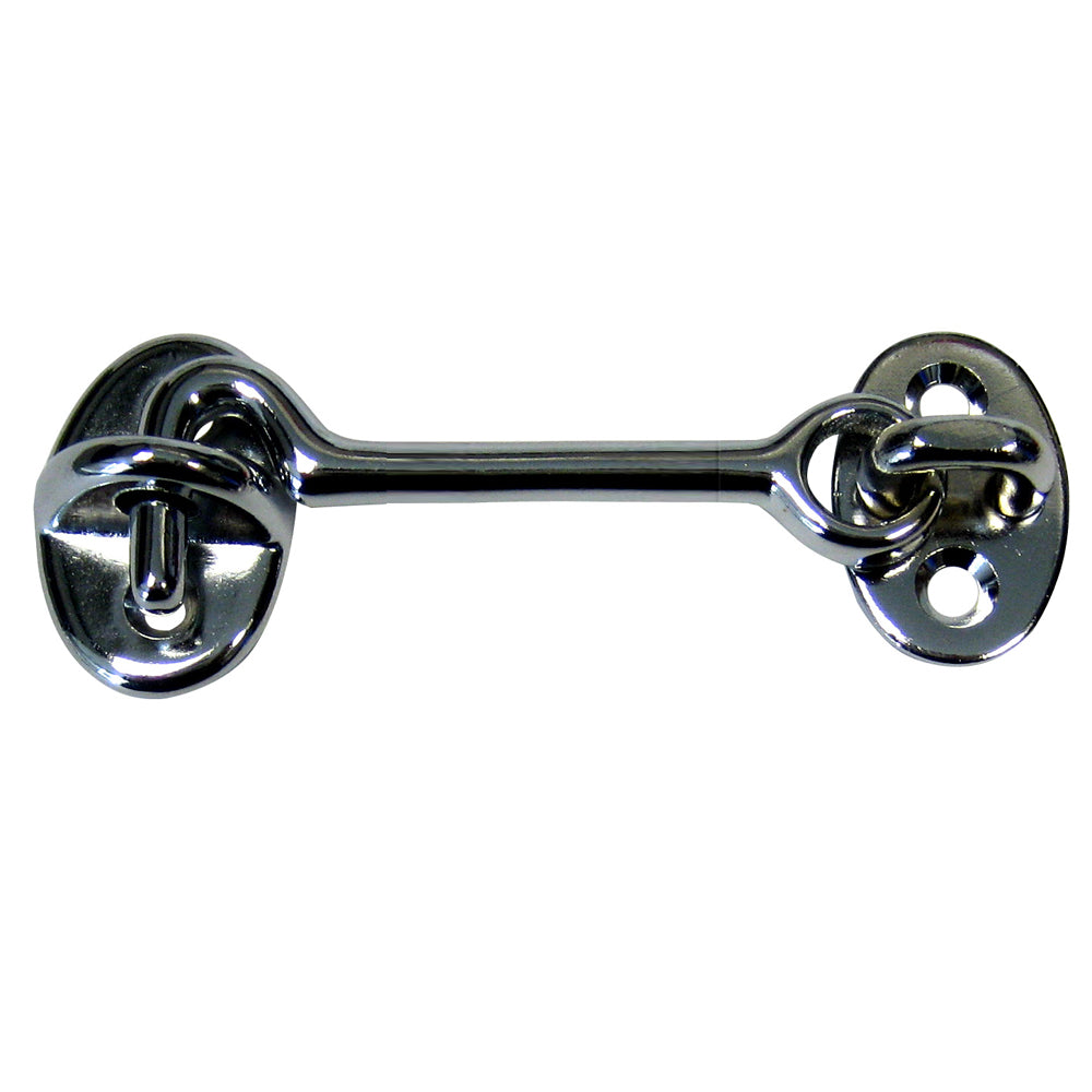 Whitecap Cabin Door Hook - CP/Brass - 3" OutdoorUp