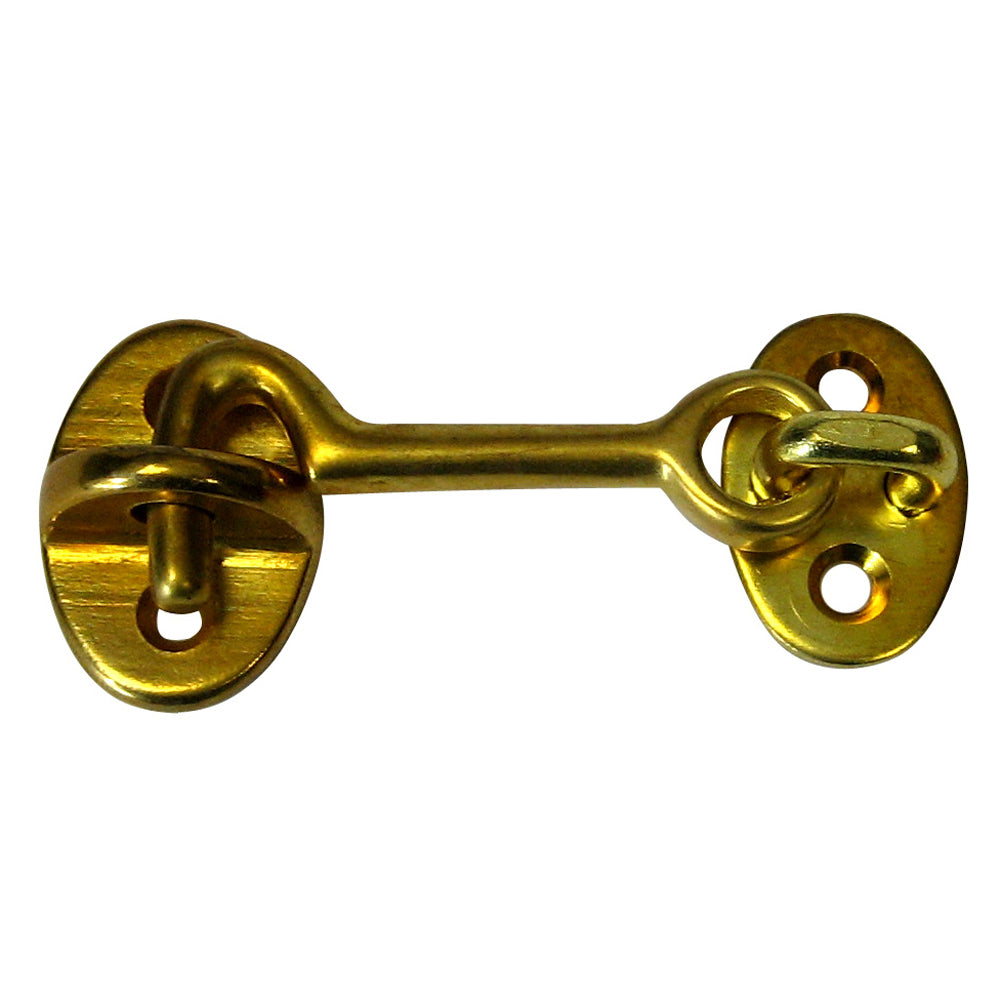 Whitecap Cabin Door Hook - Polished Brass - 2" OutdoorUp