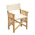 Whitecap Directors Chair II w/Cream Cushion - Teak OutdoorUp