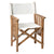 Whitecap Directors Chair II w/Sail Cloth Seating - Teak OutdoorUp