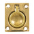 Whitecap Flush Pull Ring - Polished Brass - 1-1/2" x 1-3/4" OutdoorUp