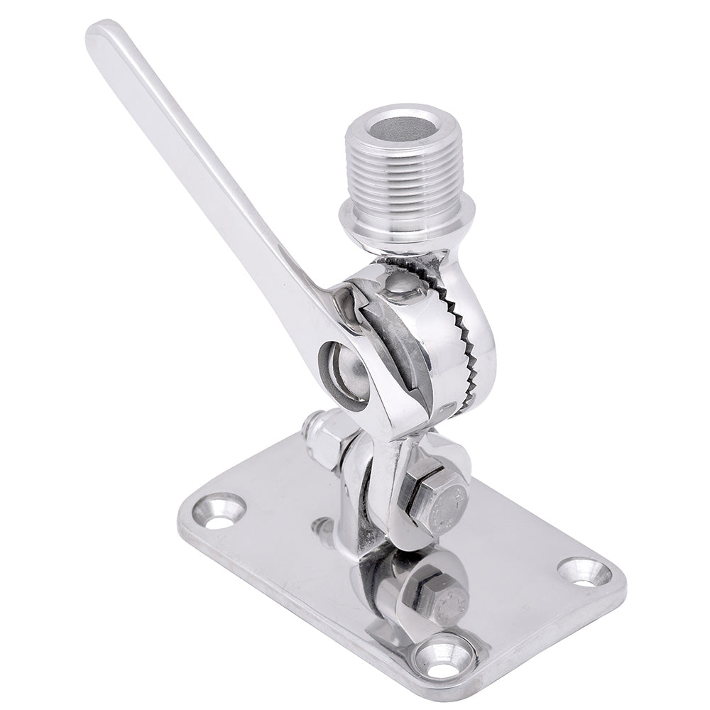 Whitecap Ratchet Antenna Mount - 316 Stainless Steel OutdoorUp