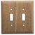 Whitecap Teak 2-Toggle Switch/Receptacle Cover Plate OutdoorUp