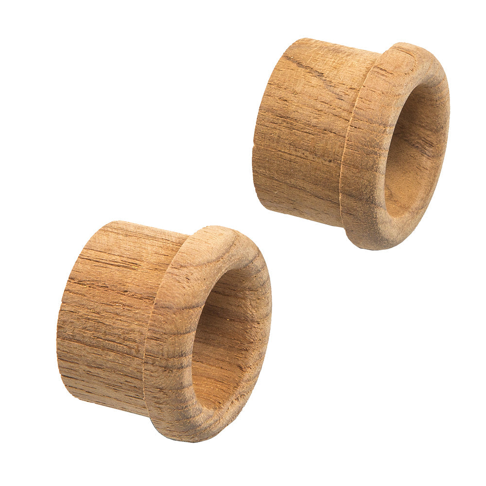 Whitecap Teak Finger Pull - 5/8" Barrel Length - 2 Pack OutdoorUp
