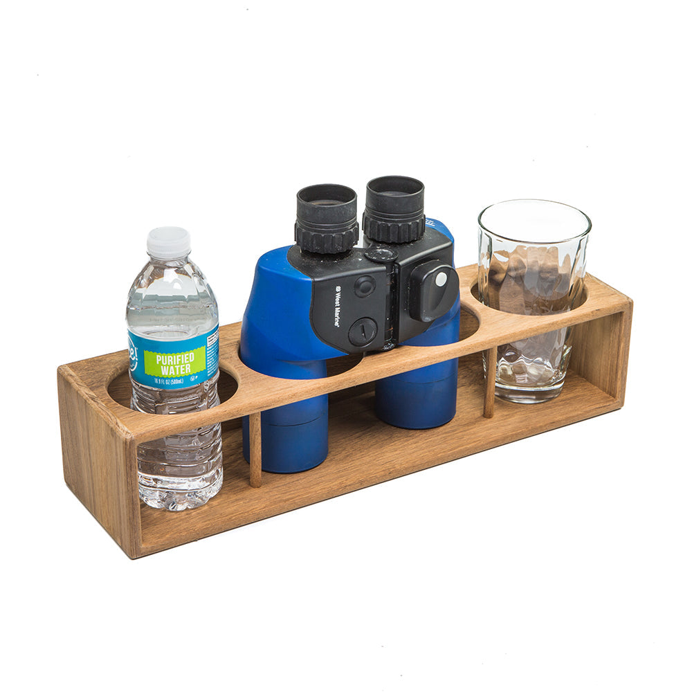 Whitecap Teak Four Insulated Drink/Binocular Rack OutdoorUp