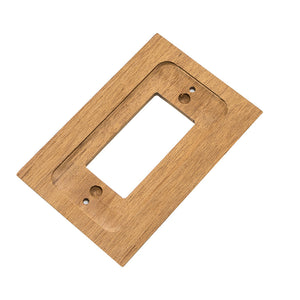 Whitecap Teak Ground Fault Outlet Cover/Receptacle Plate OutdoorUp