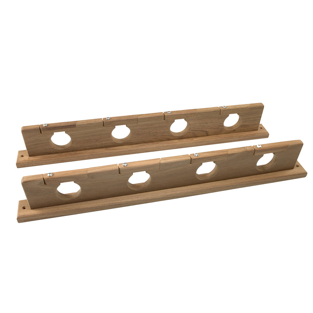 Whitecap Teak Lock-In Four-Rod Storage Rack OutdoorUp