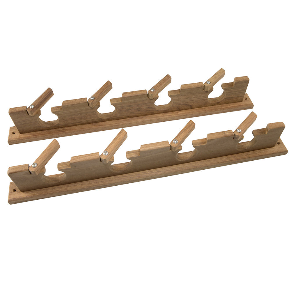 Whitecap Teak Lock-In Four-Rod Storage Rack OutdoorUp