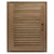 Whitecap Teak Louvered Door & Frame - Right Hand - 15" x 20" OutdoorUp