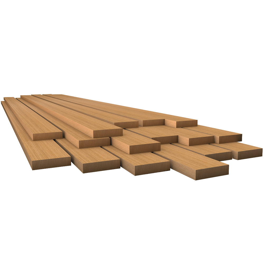 Whitecap Teak Lumber - 3/8" x 5-3/4" x 12" OutdoorUp