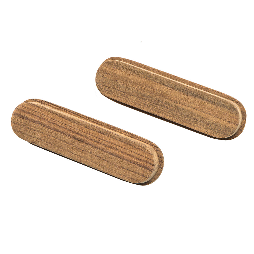 Whitecap Teak Oblong Drawer Pull - 4-1/16"L - 2 Pack OutdoorUp