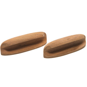 Whitecap Teak Oval Drawer Pull - 4"L - 2 Pack OutdoorUp