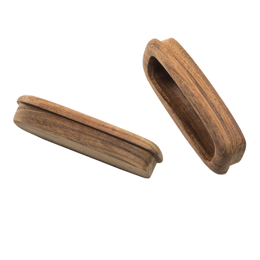 Whitecap Teak Rectangular Drawer Pull - 3-1/4"L - 2 Pack OutdoorUp