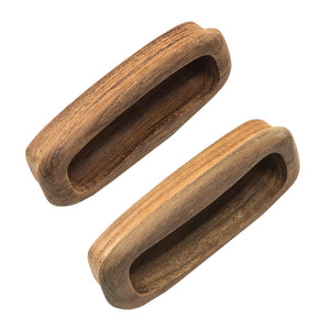 Whitecap Teak Rectangular Drawer Pull - 3-1/4"L - 2 Pack OutdoorUp