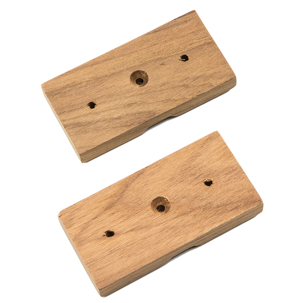 Whitecap Teak Rod Storage Rack Mounting Brackets - Pair OutdoorUp