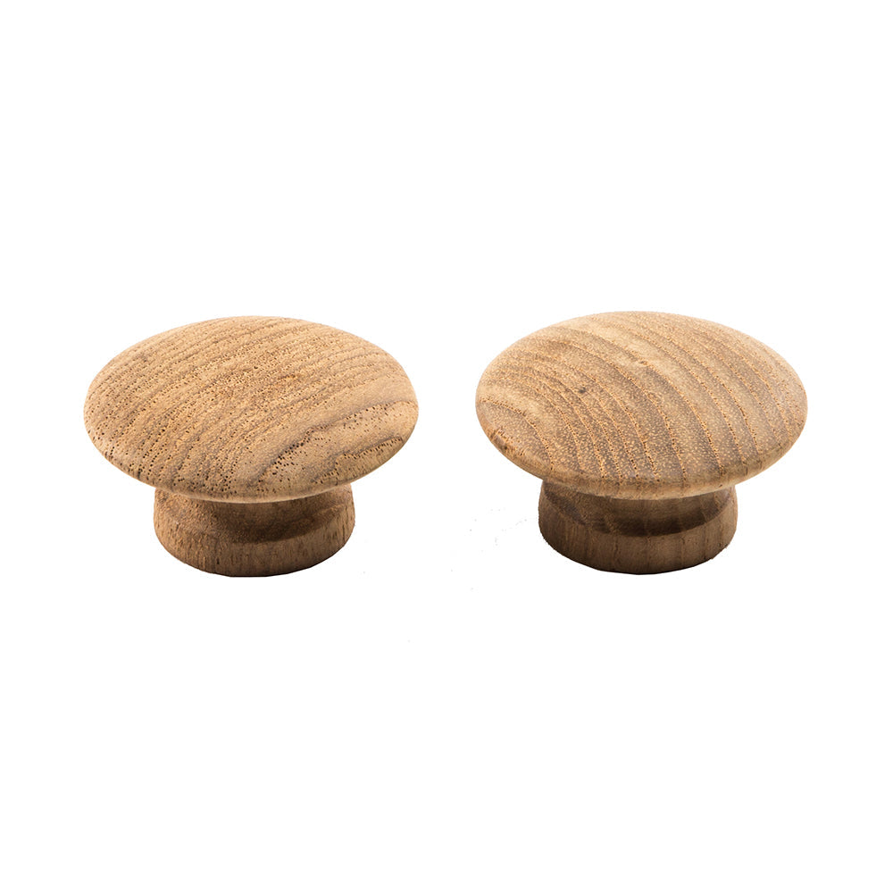 Whitecap Teak Round Drawer Knob - 2" - 2 Pack OutdoorUp