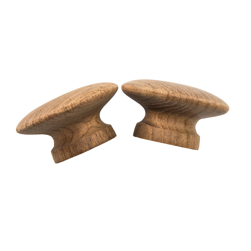 Whitecap Teak Round Drawer Knob - 2" - 2 Pack OutdoorUp