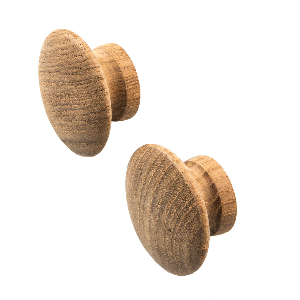 Whitecap Teak Round Drawer Knob - 2" - 2 Pack OutdoorUp