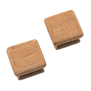 Whitecap Teak Square Drawer Knob - 1-1/8" - 2 Pack OutdoorUp