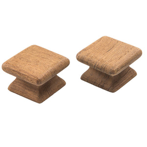 Whitecap Teak Square Drawer Knob - 1-1/8" - 2 Pack OutdoorUp