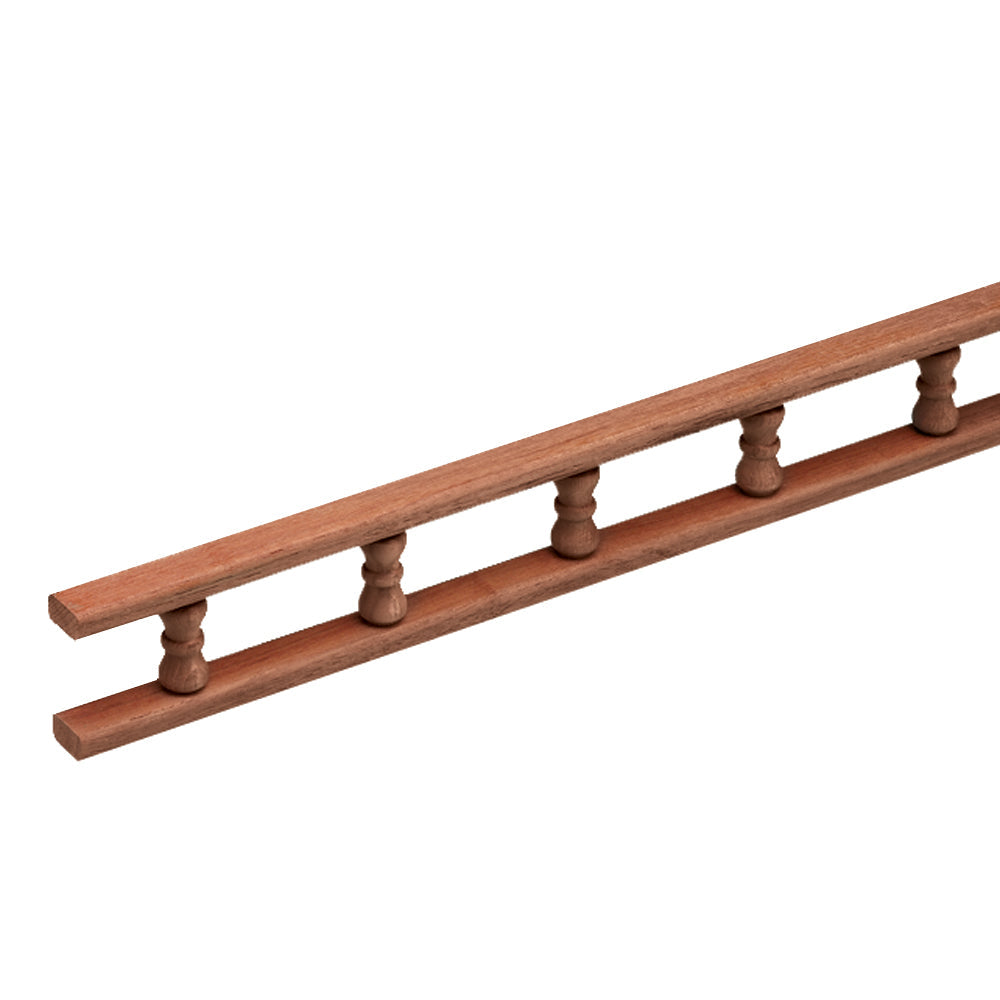 Whitecap Teak Standard Pin Rail - 5' OutdoorUp