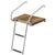 Whitecap Teak Swim Platform w/2-Step Telescoping Ladder f/Boats w/Inboard/Outboard Motors OutdoorUp