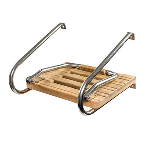 Whitecap Teak Swim Platform w/Ladder f/Inboard/Outboard Motors OutdoorUp