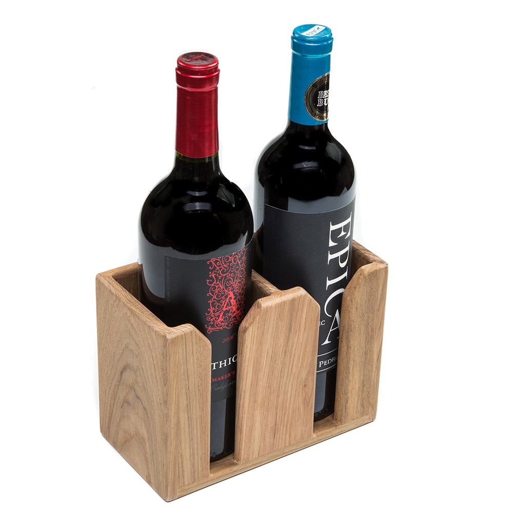 Whitecap Teak Two-Bottle Rack OutdoorUp