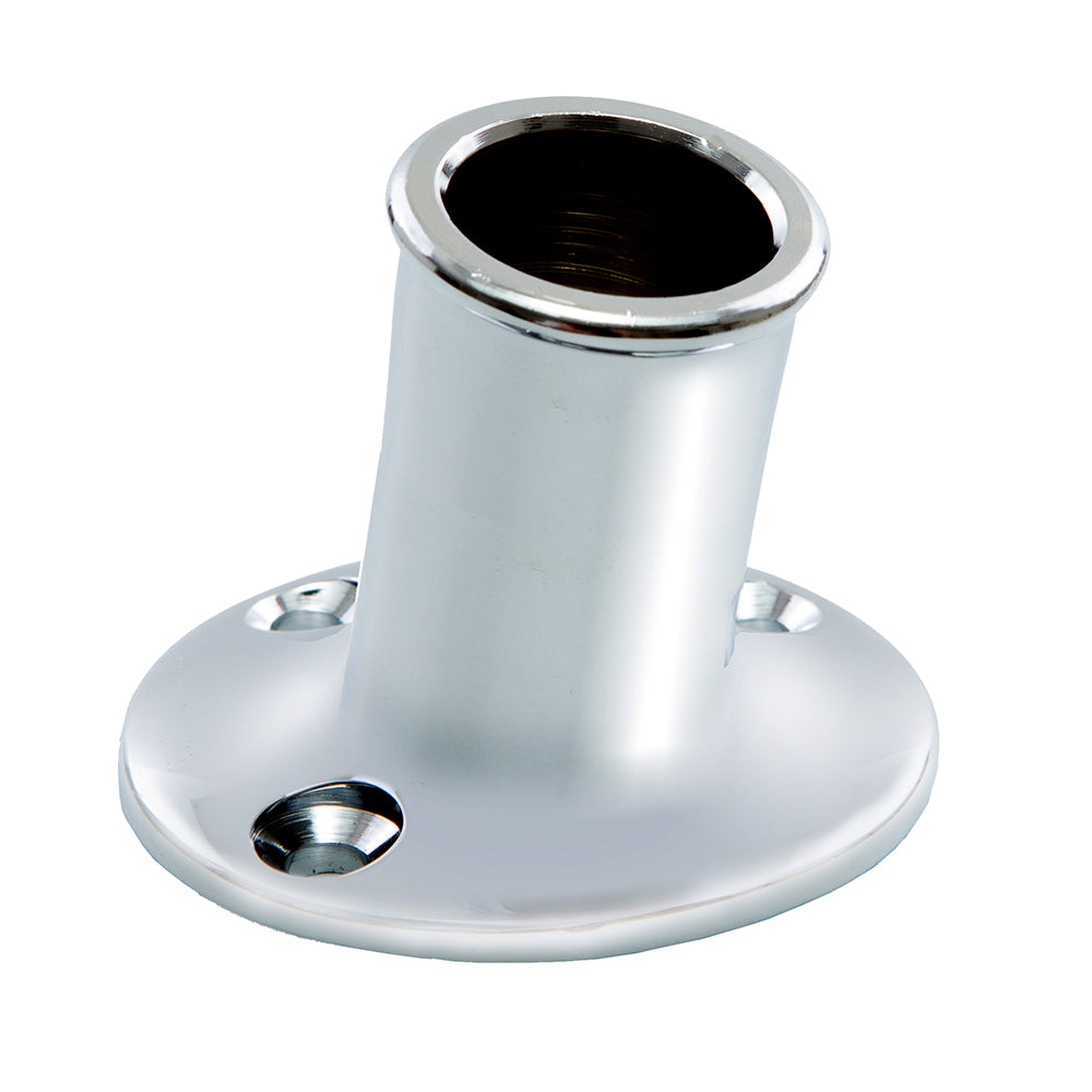 Whitecap Top-Mounted Flag Pole Socket CP/Brass - 3/4" ID OutdoorUp