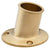 Whitecap Top-Mounted Flag Pole Socket - Polished Brass - 1-1/4" ID OutdoorUp