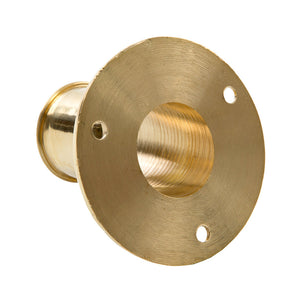 Whitecap Top-Mounted Flag Pole Socket Polished Brass - 1" ID OutdoorUp