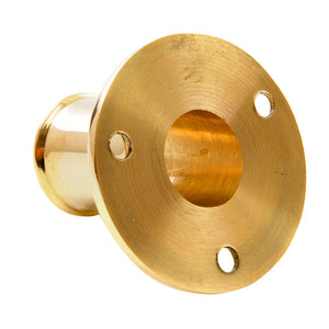 Whitecap Top-Mounted Flag Pole Socket Polished Brass - 3/4" ID OutdoorUp